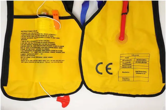 Alt view image 4 of 7 - HANHAN Manual Inflatable Life Jacket Vest   CE, PFD ,CCS Certificated Pink With 33 CO2 Cylinder Ready To Use