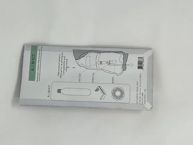 Alt view image 2 of 3 - 33G C02 Rearming Kit for Auto/Manual Inflatable Life Jacket PFD Tank Replacement