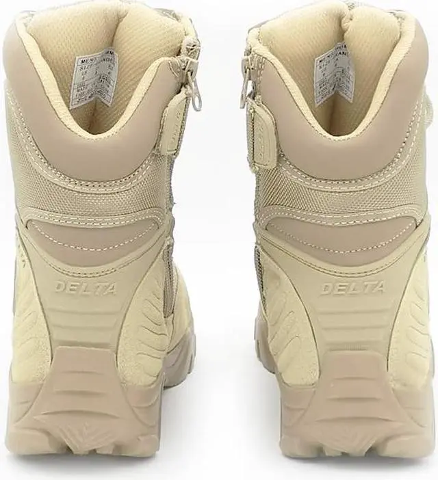 Alt view image 7 of 7 - Men's &women's  Military Tactical Work Boots Hiking Motorcycle Combat Bootie New 9