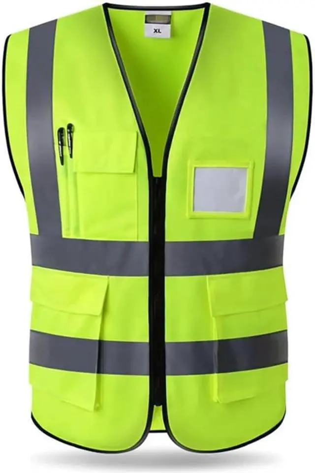 Main image of safety vest Reflective Vest Working Clothes for Outdoor sports XL Green