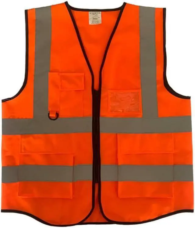 Main image of safety vest Reflective Vest Working Clothes for Outdoor sports Large Orange