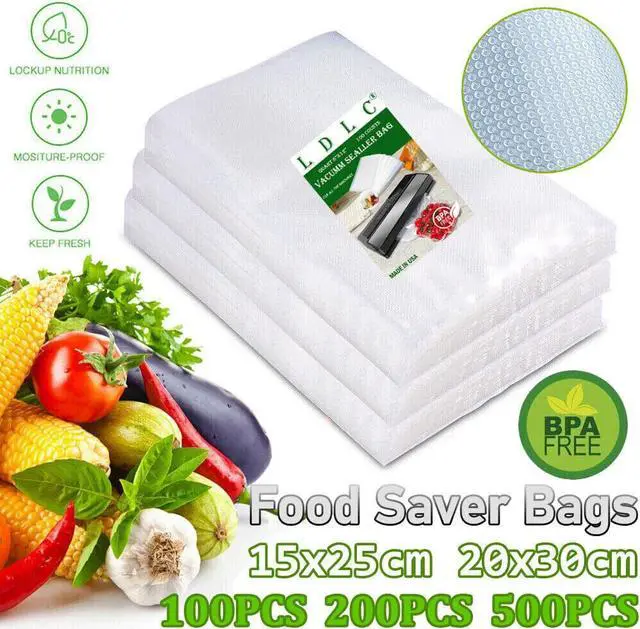 Main image of 200 Pint 6" x 10" Food Vacuum Sealer Bags Embossed Vac And Pac Bags