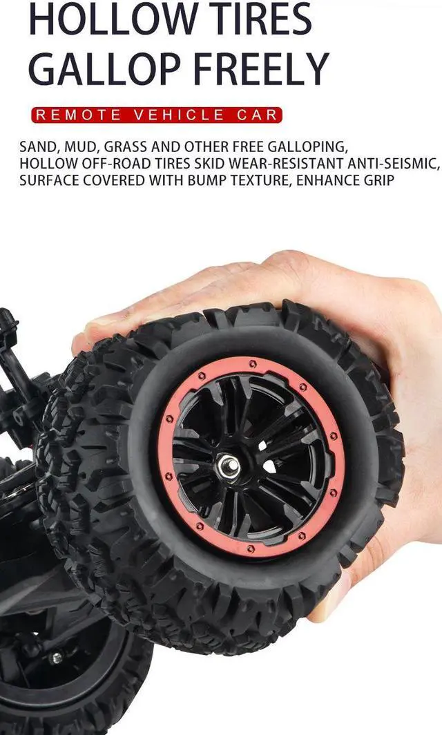 Alt view image 5 of 7 - High-Speed LARGE RC 4WD All-Terrain Vehicle: 1:12 Off-Road Sedan Racing Model 70KM/H! 44MILE/H