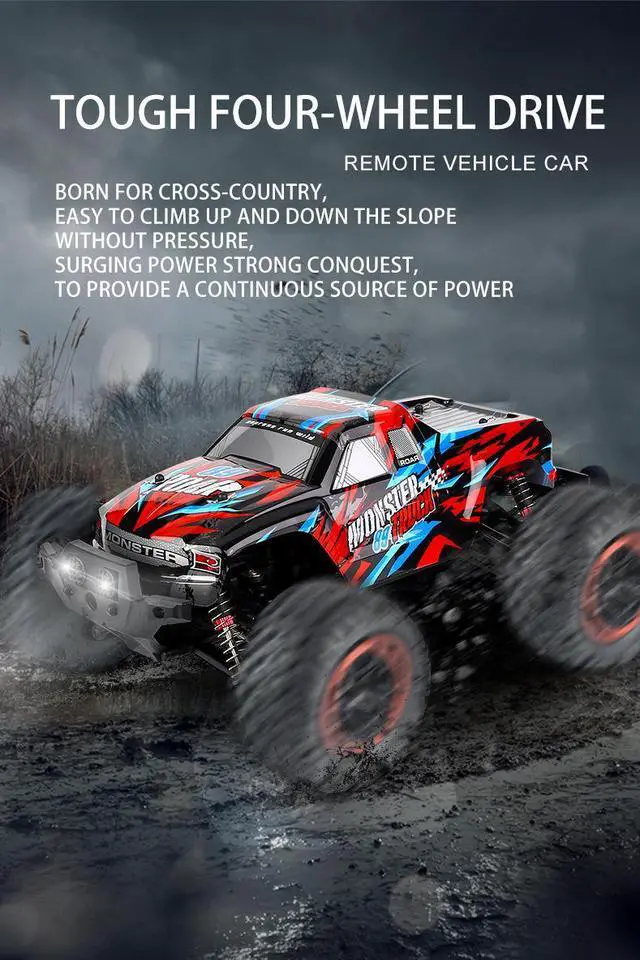 Alt view image 4 of 7 - High-Speed LARGE RC 4WD All-Terrain Vehicle: 1:12 Off-Road Sedan Racing Model 70KM/H! 44MILE/H