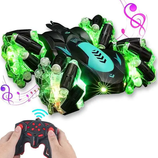 Main image of RC Stunt Car Invincible 360°Rolling Twister with Colorful Lights & Music Recharg