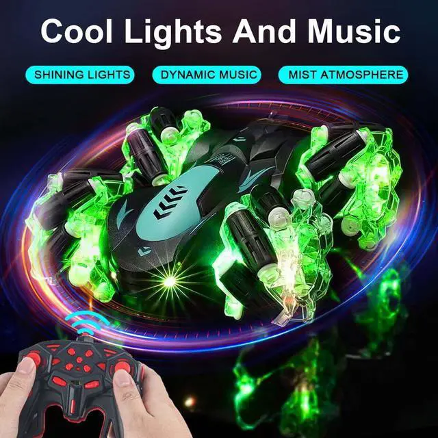 Alt view image 7 of 7 - RC Stunt Car Invincible 360°Rolling Twister with Colorful Lights & Music Recharg