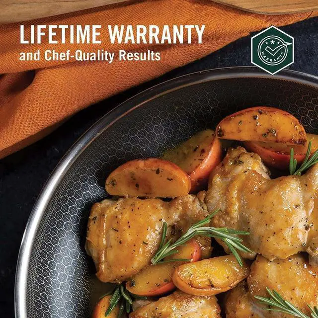 Alt view image 4 of 4 - LDLC 12 inch Hybrid Stainless Steel Wok, double side Nonstick #304 stainless steel