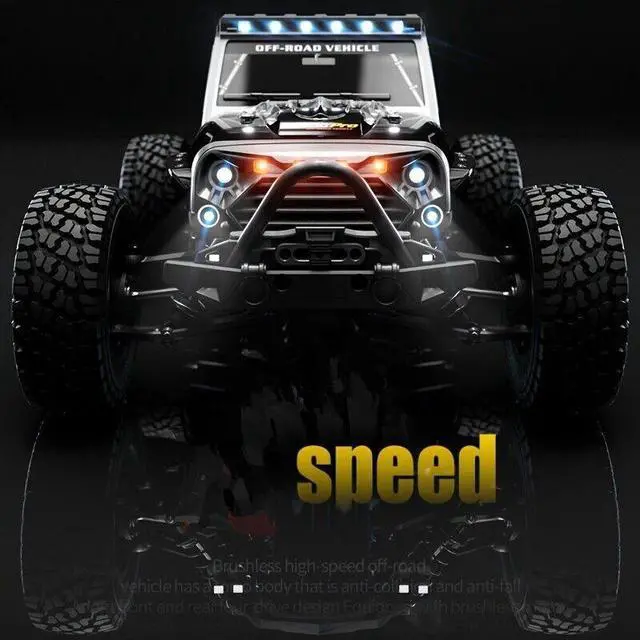 Alt view image 3 of 5 - LDLC 70KM/H FWD RC Car 1:16 High-speed SUV style Brushless Version Desert Off-road Climbing Car
