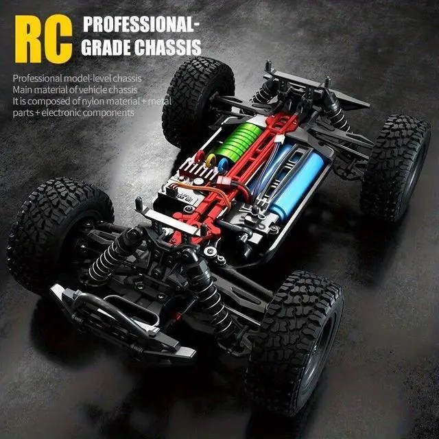 Alt view image 5 of 5 - LDLC 70KM/H FWD RC Car 1:16 High-speed SUV style Brushless Version Desert Off-road Climbing Car