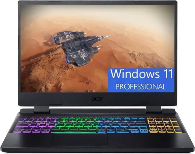 Main image of Acer Nitro 5 15 Gaming Laptop, 15.6" QHD 165Hz Display, AMD Ryzen 7 6800H 8 Core Processor , GeForce RTX 3070 Ti 8GB GDDR6 Graphics, 32GB DDR5  1TB PCIe SSD, Wi-Fi 6E RGB Backlit, Windows 11 Pro