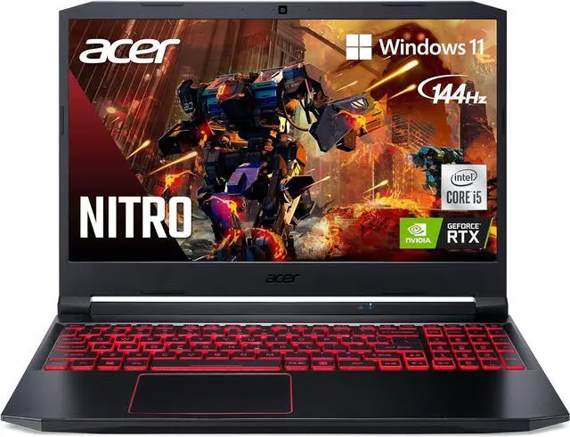 Alt view image 2 of 7 - Acer Nitro 5 Gaming Laptop, 15.6" FHD 144Hz, Intel Core i5-10300H 4-core Processor, NVIDIA GeForce RTX 3050 4GB GDDR6, 32GB DDR4  1TB PCIe SSD, Bluetooth 5.1 Backlit Keyboard, Windows 11 Pro