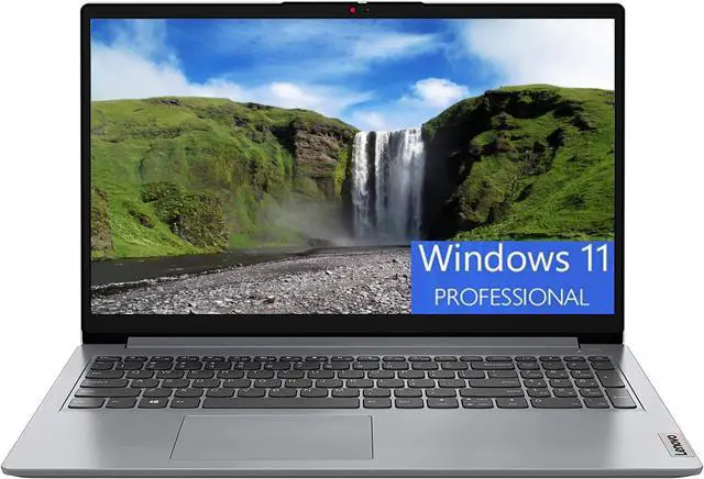 Main image of Lenovo IdeaPad 1 15 Laptop, 15.6" Full HD (1920 x 1080) Touchscreen, AMD Ryzen 7 5700U 8-Core, AMD Radeon Graphics, 36GB DDR4  1TB PCIe SSD, HD webcam, Wi-Fi, Bluetooth,, Windows 11 Pro