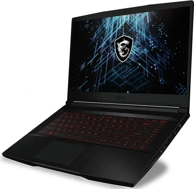 Alt view image 2 of 6 - MSI GF63 Thin 15 Gaming Laptop, 15.6" FHD Display, 11th Generation Intel Hexa-Core i5-11400H 6 core Processor, GeForce GTX 1650 4GB, 32GB DDR4  1TB PCIe SSD, Backlit Keyboard, Windows 11 Pro