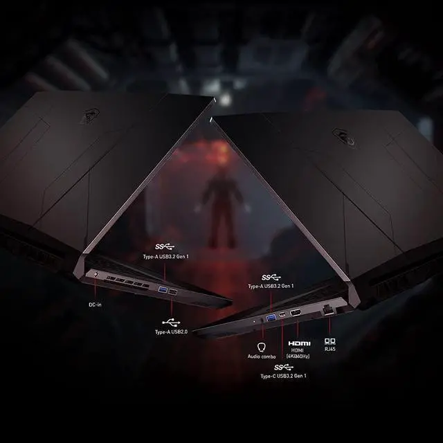 Alt view image 5 of 5 - MSI Pulse GL66 15 Gaming Laptop, 15.6" FHD 144 Hz, Intel Core i7-12700H 14 Cores, NVIDIA GeForce RTX 3070 8 GB GDDR6, 32GB DDR4  1TB PCIe SSD, WiFi 6 and Bluetooth 5.1, Windows 11 Pro
