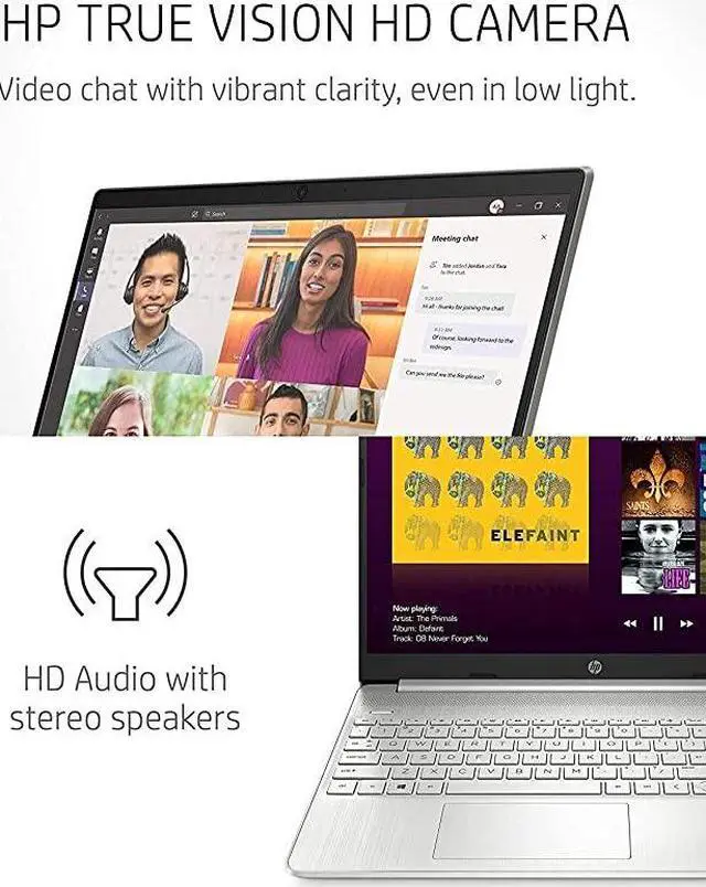 Alt view image 4 of 6 - HP 15 Laptop, 15.6" FHD (1920 x 1080) Display, 11th Gen Intel Core i5-1135G7 4 cores Processor, Intel Iris Xe Graphics, 36GB DDR4  2TB PCIe SSD, Bluetooth, HDMI, Windows 10 Pro