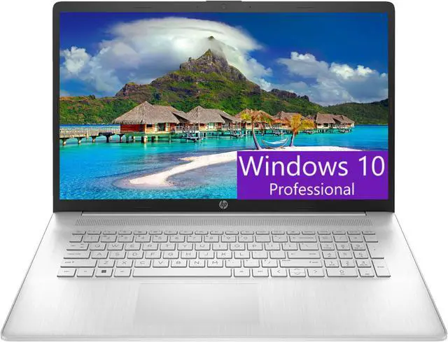 Main image of HP 17 Laptop, 17.3" HD+ Touchscreen Display, AMD Ryzen 5 7530U 6 cores Processor, AMD Radeon Graphics, 8GB DDR4  512GB PCIe SSD, Wi-Fi 6, HDMI, Backlit KB, Webcam, Windows 10 Pro