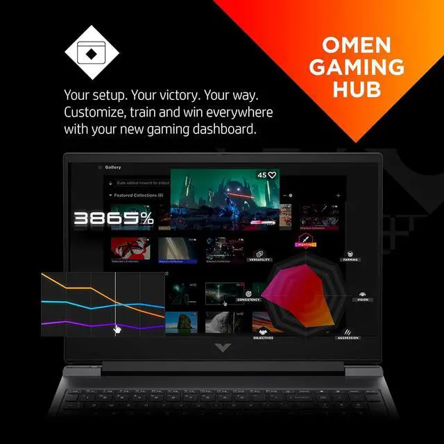 Alt view image 5 of 7 - HP Victus 16 Laptop, 16.1" FHD 144Hz Display, Intel Core i7-13700HX 16-cores Processor, NVIDIA GeForce RTX 4060 (8GB GDDR6), 16GB DDR5  2TB PCIe SSD, Wi-Fi 6, Backlit KB, HDMI, Windows 11