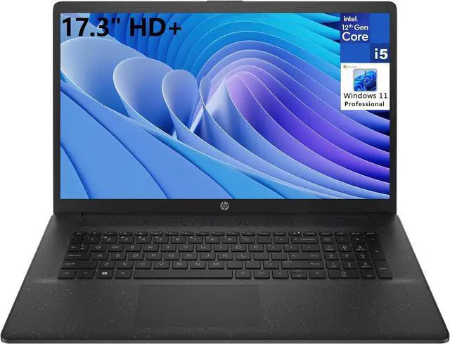 Alt view image 2 of 7 - HP 17 Laptop, 17.3" HD+ (1600 x 900) Display, Intel Core i5-1235U 10-core Processor, Intel Iris Xe Graphics, 8GB DDR4  256GB PCIe SSD, WiFi6, Bluetooth5, Windows 10