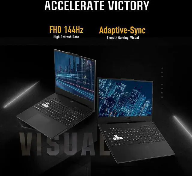 Alt view image 3 of 7 - ASUS TUF Dash 15 Gaming Laptop, 15.6" 144Hz FHD Display, Intel Core i7-12650H 10 cores Processor, NVIDIA GeForce RTX 3060 6GB GDDR6, Thunderbolt 4, 64GB DDR5  4TB PCIe SSD, Windows 11