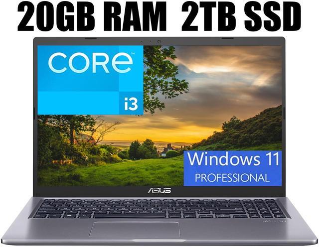 Main image of ASUS VivoBook 15 Laptop, 15.6" FHD (1920x1080) Display, Intel i3-1115G4 2 Cores Processor, Intel UHD Graphics, USB Type-C, HDMI, Wi-Fi, 20GB DDR4  2TB PCIe SSD, Windows 11 Pro