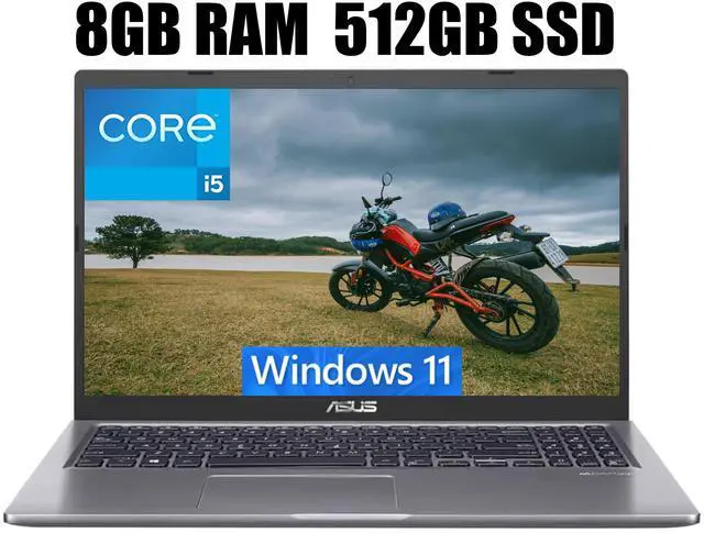 Main image of ASUS VivoBook 15 Thin and Light Laptop, 15.6" FHD (1920 x 1080) Display, Intel Core i5-1135G7 4 cores Processor, Intel Iris Xe Graphics, Fingerprint, 8GB DDR4  512GB PCIe SSD, Windows 11