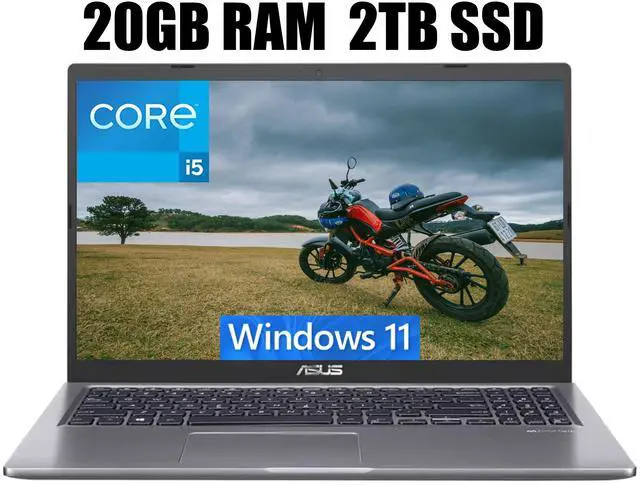 Main image of ASUS VivoBook 15 Thin and Light Laptop, 15.6" FHD (1920 x 1080) Display, Intel Core i5-1135G7 4 cores Processor, Intel Iris Xe Graphics, Fingerprint, 20GB DDR4  2TB PCIe SSD, Windows 11