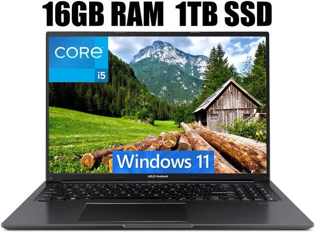 Main image of ASUS Vivobook 16 Laptop, 16" WUXGA (1920 x 1200) 16:10 Display, Intel Core i5-13500H 12 cores Processor, Intel UHD Graphics, Wi-Fi 5 + Bluetooth 4.1, 16GB DDR4  1TB PCIe SSD, Windows 11