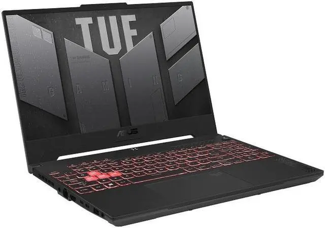 Alt view image 3 of 7 - ASUS TUF Gaming A15 Gaming Laptop, 15.6" FHD 144Hz, AMD Ryzen 7 7735HS 8-Cores Processor, GeForce RTX 4060 8GB GDDR6, Bluetooth 5.3, RGB Backlit Keyboard, 16GB DDR5  512GB PCIe SSD, Windows 11