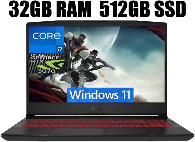 Main image of MSI Pulse GL66 15 Gaming Laptop, 15.6" FHD 144Hz , Intel Core i7-11800H 8 Cores Processor, NVIDIA GeForce RTX 3070 8GB GDDR6, RGB Keyboard, BT 5.1, 32GB DDR4  512GB PCIe SSD, Windows 11