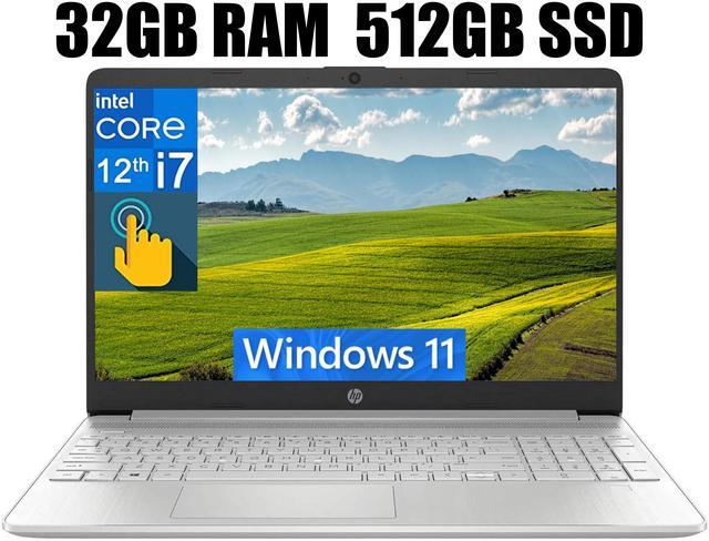 Main image of HP 15 Laptop, 15.6" FHD (1920 x 1080) Touchscreen, Intel Core i7-1255U 10-Core Processor, Intel Iris Xe Graphics, Wi-Fi 5 and Bluetooth 4.2, 32GB DDR4  512GB PCIe SSD, Windows 11