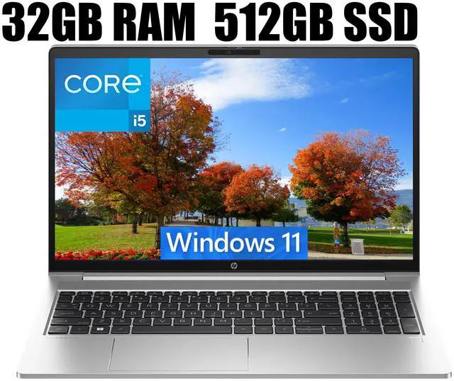 Main image of HP ProBook 450 G10 15 Laptop, 15.6" Full HD Display, Intel Core i5-1335U 10 cores Processor, Intel UHD Graphics, Wi-Fi 6E, Bluetooth 5.3, Backlit Keyboard, 32GB DDR4  512GB PCIe SSD, Windows 11