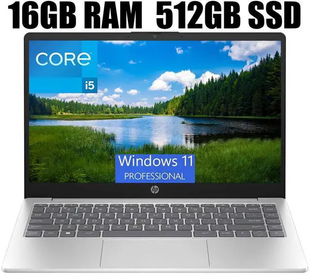 Main image of HP 17 Laptop, 17.3" FHD (1920 x 1080) Display, Intel Core i5-1335U 10-Cores Processor, Intel Iris Xe Graphics, Wi-Fi 6, Backlit Keyboard, 16GB DDR4  512GB PCIe SSD, Windows 11 Pro