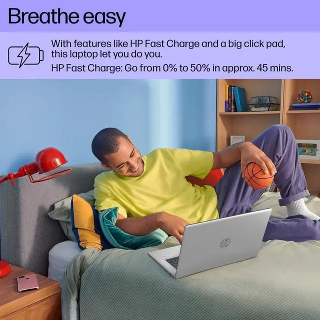 Alt view image 6 of 7 - HP 17 Laptop, 17.3" FHD (1920 x 1080) Display, Intel Core i3-N305 8 Cores Processor, Intel UHD Graphics, Webcam, HDMI, Fingerprint Reader, Wi-Fi 6, 32GB DDR4  512GB PCIe SSD, Windows 11