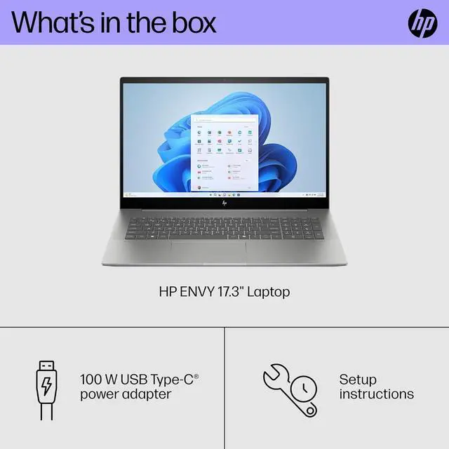 Alt view image 4 of 7 - HP Envy 17 Laptop, 17.3" FHD (1920 x 1080) Touchscreeen, Intel Core Ultra 7 155H 16 Cores Processor, Intel Arc Graphics, Backlit Keyboard, Wi-Fi 7, 32GB DDR4  2TB PCIe SSD, Windows 11 Pro