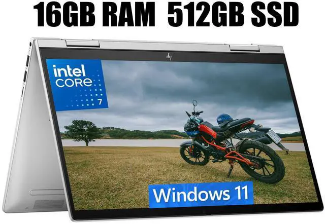 Main image of HP Envy x360 2-in-1 14 Laptop, 14" FHD Multi-Touch, Intel Core 7 150U 10 Cores Processor, Intel Integrated Graphics, Backlit, Fingerprint, Wi-Fi 6, 16GB  DDR4  512GB   PCIe SSD, Windows 11 Home