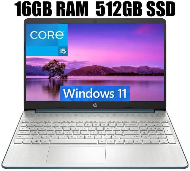 Main image of HP 15 Laptop, 15.6" FHD (1920 x 1080) Display, Intel Core i5-1235U 10 Cores Processor, Intel Iris Xe Graphics, Bluetooth, HDMI, WiFi 5, 16GB DDR4  512GB PCIe SSD, Windows 11