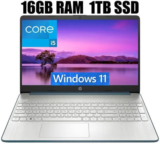 Main image of HP 15 Laptop, 15.6" FHD (1920 x 1080) Display, Intel Core i5-1235U 10 Cores Processor, Intel Iris Xe Graphics, Bluetooth, HDMI, WiFi 5, 16GB DDR4  1TB PCIe SSD, Windows 11