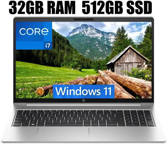 Main image of HP ProBook 450 G10 15 Laptop, 15.6" FHD (1920 x 1080) Display, Intel Core i7-1355U 10-Core Processor, Intel UHD Graphics, Backlit Keyboard, Webcam, Wi-Fi 6E, 32GB DDR4  512GB PCIe SSD, Windows 11