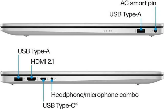 Alt view image 5 of 6 - HP 17 Business Laptop, 17.3" HD+ (1600 x 900) Display, Intel Core i3-1125G4 4 Cores Processor, Intel UHD Graphics, 32GB DDR4  512GB PCIe SSD, Wi-Fi, HDMI, Webcam, Windows 11 ,Office 2024 License