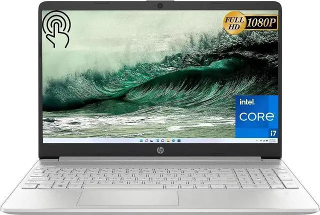Alt view image 2 of 5 - HP 15 Laptop, 15.6" Full HD Touchscreen, Intel Core i7-1255U 10 Cores Processor, Intel Iris Xe graphics, 16GB DDR4  1TB PCIe SSD, Wi-Fi 5 + and Bluetooth 4.2, Windows 11 ,Office 2024 License