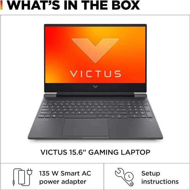 Alt view image 4 of 5 - HP Victus 15 Gaming Laptop, 15.6" Full HD 144Hz Display, Intel Core i5-12450H 8-Core Processor, RTX 3050 4GB GDDR6, 64GB DDR4  2TB PCIe SSD, Bluetooth 5.3, Windows 11 ,Office 2024 License
