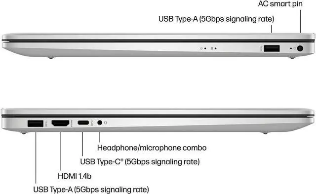 Alt view image 5 of 6 - HP 17 Laptop, 17.3" FHD (1920 x 1080) Display, Intel Core i3-1215U 6 Cores Processor, Intel UHD Graphics, 16GB DDR4  512GB PCIe SSD, Numeric Keypad, Webcam, Wi-Fi, Windows 11 ,Office 2024 License