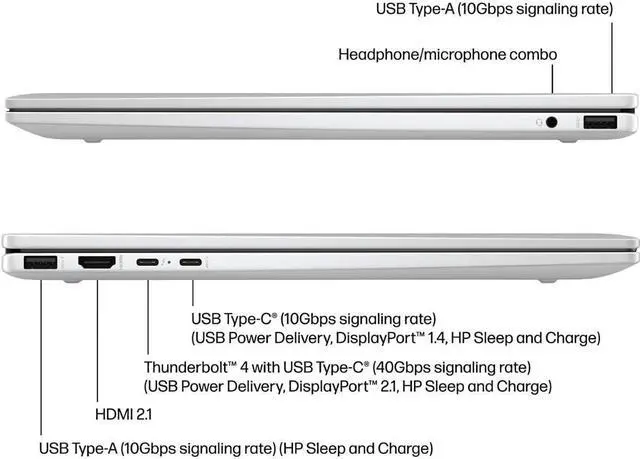 Alt view image 6 of 6 - HP Envy X360 16 Laptop, 16" FHD+ Touchscreen, Intel Core Ultra 7 155U 12 cores Processor, Intel UHD Graphics, 16GB  DDR4  512GB   PCIe SSD, Wi-Fi 6 + Bluetooth, Windows 11 Pro ,Office 2024 License