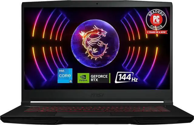 Alt view image 2 of 6 - MSI Thin GF63 15 Gaming Laptop, 15.6" FHD 144Hz Display, Intel Core i5-12450H 10 cores Processor, GeForce RTX 2050 4 GB, 64GB DDR4  2TB PCIe SSD, Cooler Boost 5, Windows 11 ,Office 2024 License