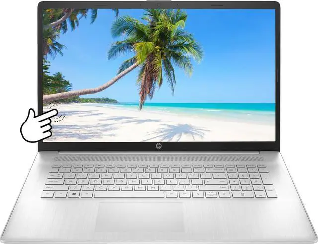 Alt view image 2 of 6 - HP Pavilion 17 Laptop, 17.3" HD Touchscreen, AMD Ryzen 5 7530U 6 Cores Processor, AMD Radeon Graphics, 12GB DDR4  1TB PCIe SSD, WiFi 6, Bluetooth 5.3, HDMI, Windows 10Pro