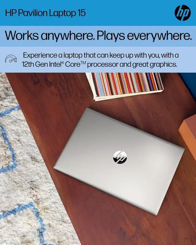 Alt view image 3 of 7 - HP Pavilion 15 Laptop, 15.6" Full HD (1920x1080) Display, Intel Core i7-1255U 10 Cores Processor, Intel Iris Xe Graphics, 16GB DDR4  1TB PCIe SSD, Fingerprint Reader, Wi-Fi, Windows 11
