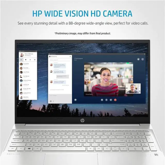 Alt view image 4 of 5 - HP Pavilion 15 Laptop, 15.6" FHD (1920 x 1080) Touchscreen, 11th Gen Intel Core i5-1135G7 4 cores Processor, Intel Iris Xe Graphics, 36GB DDR4  1TB PCIe SSD, WiFi, HDMI, Windows 11H