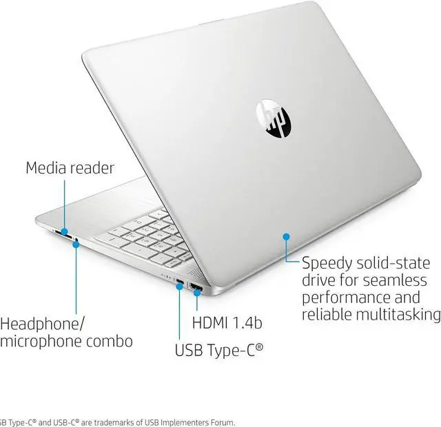 Alt view image 4 of 5 - HP 15 Laptop, 15.6" HD Touchscreen, AMD Ryzen 3 3250U Dual-Core Processor, AMD Radeon Graphics, 16GB DDR4  512GB PCIe SSD, 720p Webcam, Windows 11