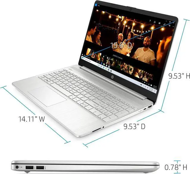 Alt view image 5 of 5 - HP 15 Laptop, 15.6" HD Touchscreen, AMD Ryzen 3 3250U Dual-Core Processor, AMD Radeon Graphics, 16GB DDR4  512GB PCIe SSD, 720p Webcam, Windows 11