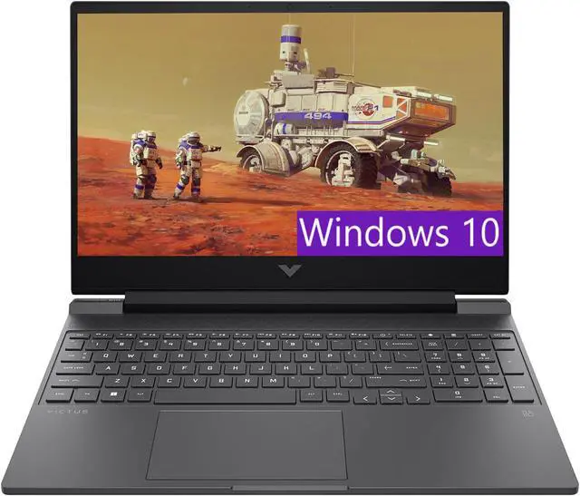 Main image of HP Victus 15 Gaming Laptop, 15.6" FHD 144Hz Display, AMD Ryzen 5 7535HS 6 cores Processor, NVIDIA GeForce RTX 2050 4GB GDDR6, 64GB DDR5  1TB PCIe SSD, Backlit Keyboard, Windows 10H